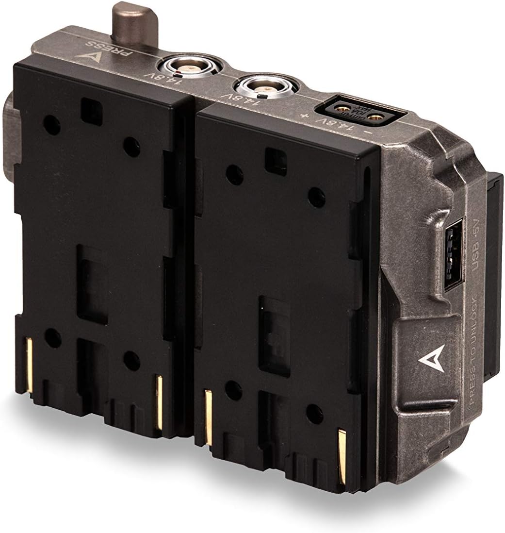 Tiltaing Dual Canon BP to V Mount Adapter Battery Plate Compatible with RED Komodo Camera - Tactical Gray | TA-T08-BPV