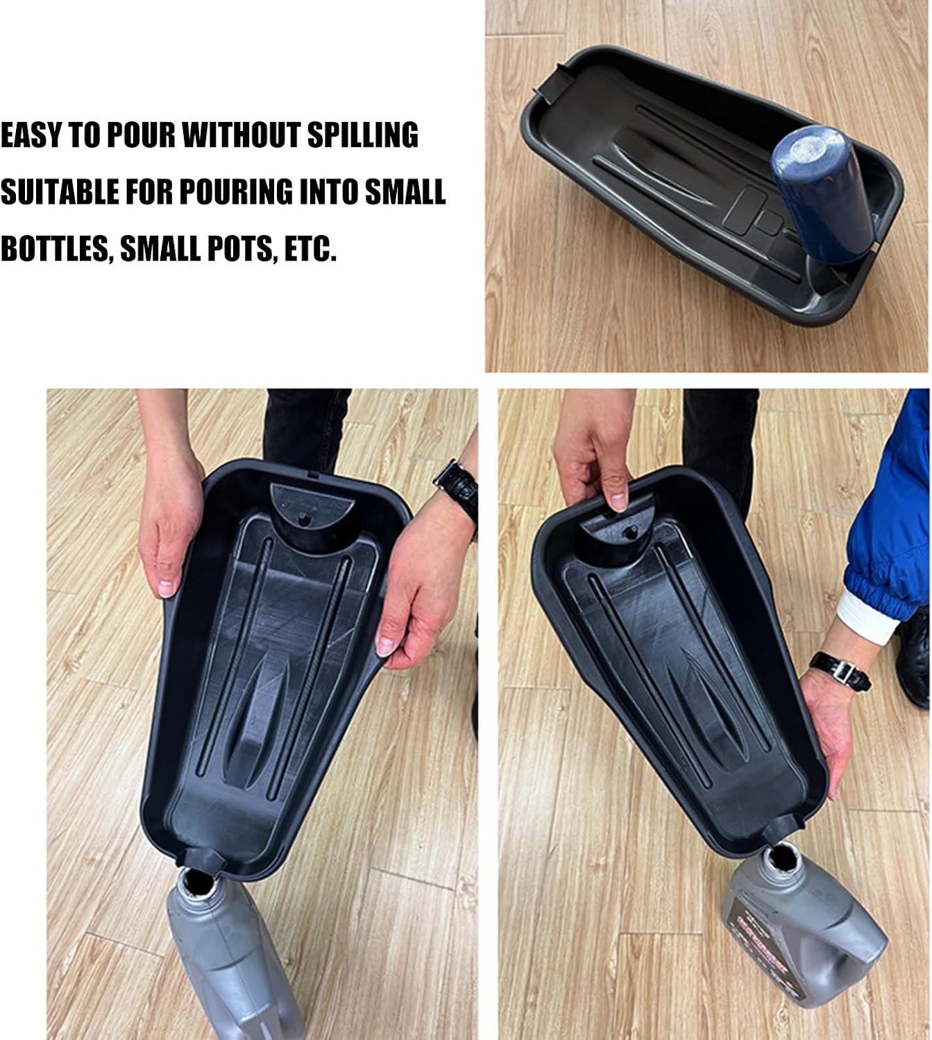 Motorcycle Car Repair Oil Drain Pan Parts Tray Tool with Large Capacity and PP Materials for Efficient Maintenance Work Motorcycle Oil Drain Pan