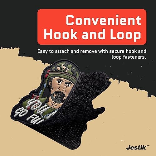 Miniatura 4 de Parches divertidos con parches tácticos militares de velcro, gancho de goma de PVC y parches de velcro para mochilas