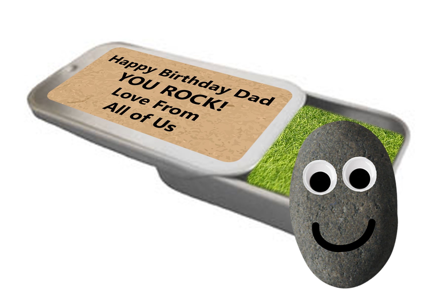 Tin Stones Personalised Wedding 'Marriage Rocks' Gift. Fun Present. Suitable For Bride & Groom, Best Man, Bridesmaid, Wife or Husband To Be