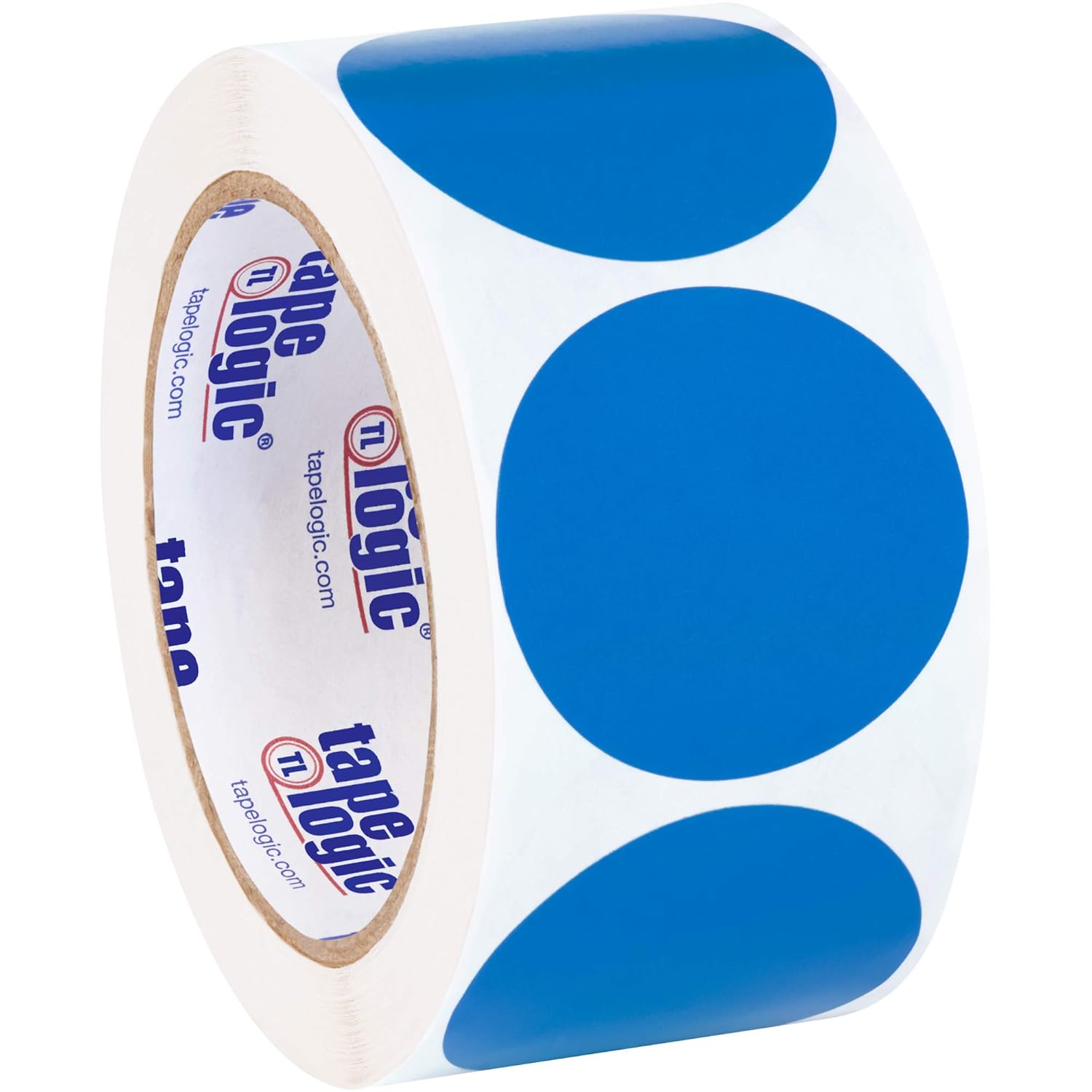 Partners Brand PDL613C Tape Logic Inventory Circle Labels, "2", Light Blue (Pack of 500)