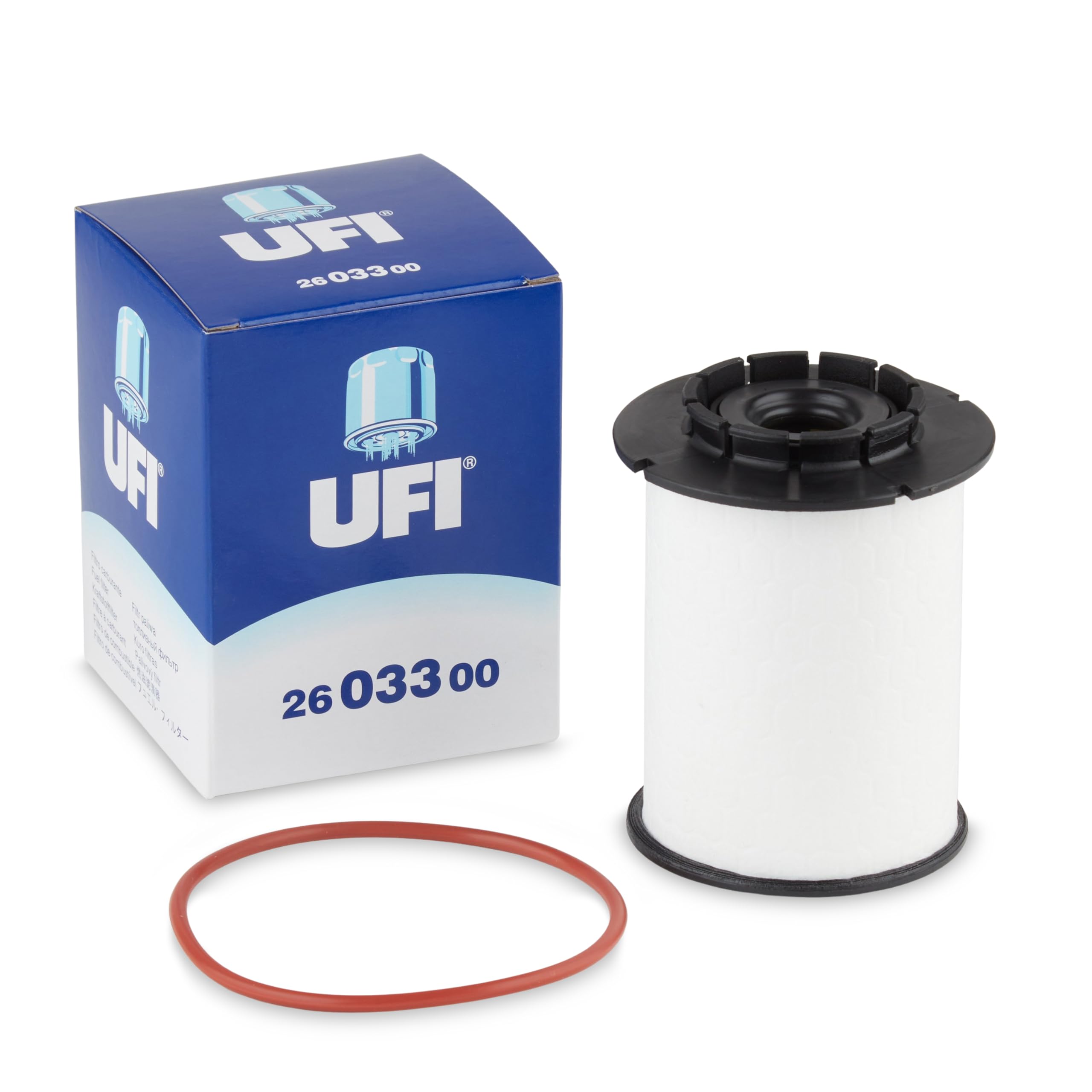 UFI Filters, Filtro Gasoil 26.033.00, Filtro de Combustible Diésel de Recambio, Apto para Coches, Apto para Modelos Chevrolet (EU), Opel y Vauxhall