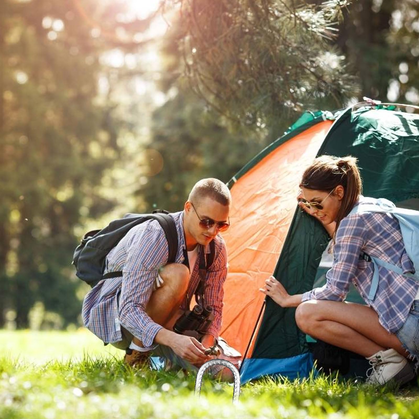 Piquets De Tente En Acier Galvanisé Robuste Pour Sol Dur – Piquets D