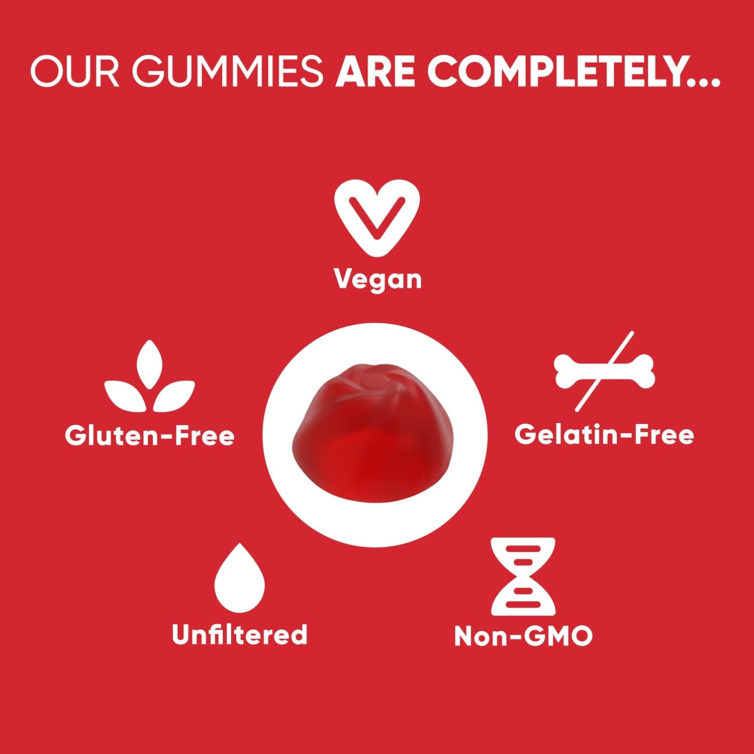 Apple Cider Vinegar Gummy Vitamins by Goli Nutrition - Immunity & Detox - (1 Pack, 60 Count, with The Mother, Gluten-Free, Vegan, Vitamin B9, B12, Beetroot, Pomegranate) : Health & Household