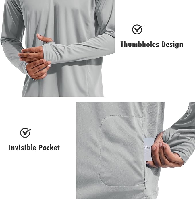 Overall, the BALEAF Men's Sun Protection Hoodie Shirt is a versatile and functional option for individuals who spend extended periods of time outdoors in the sun. Its combination of UPF 50+ protection, lightweight fabric, and built-in mask make it an essential piece of clothing for sun protection and outdoor activities. Description by ChatGPT.