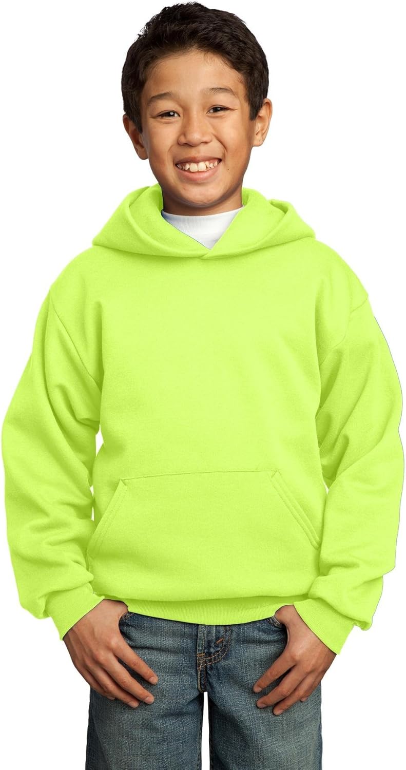 Port & Company Boys' Pullover Hooded Sweatshirt: Clothing, Shoes & Jewelry