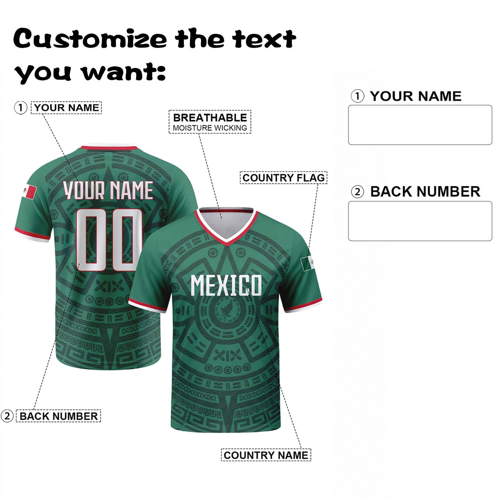 Custom Shirt Custom 2026 World for Cup National Football Personalised T Shirt Name Number Football Gift for Fans - Image 4