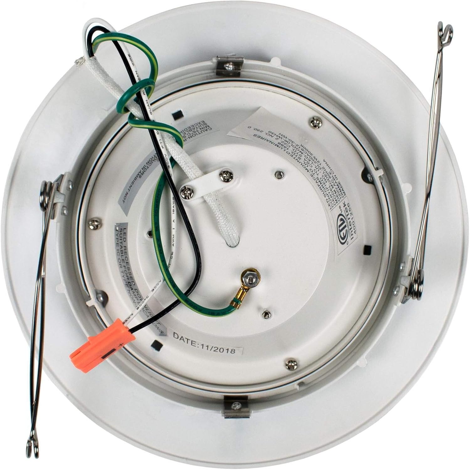 Артка view of the Ultralux 6-inch Modern Gimbal LED Retrofit Downlight with wiring