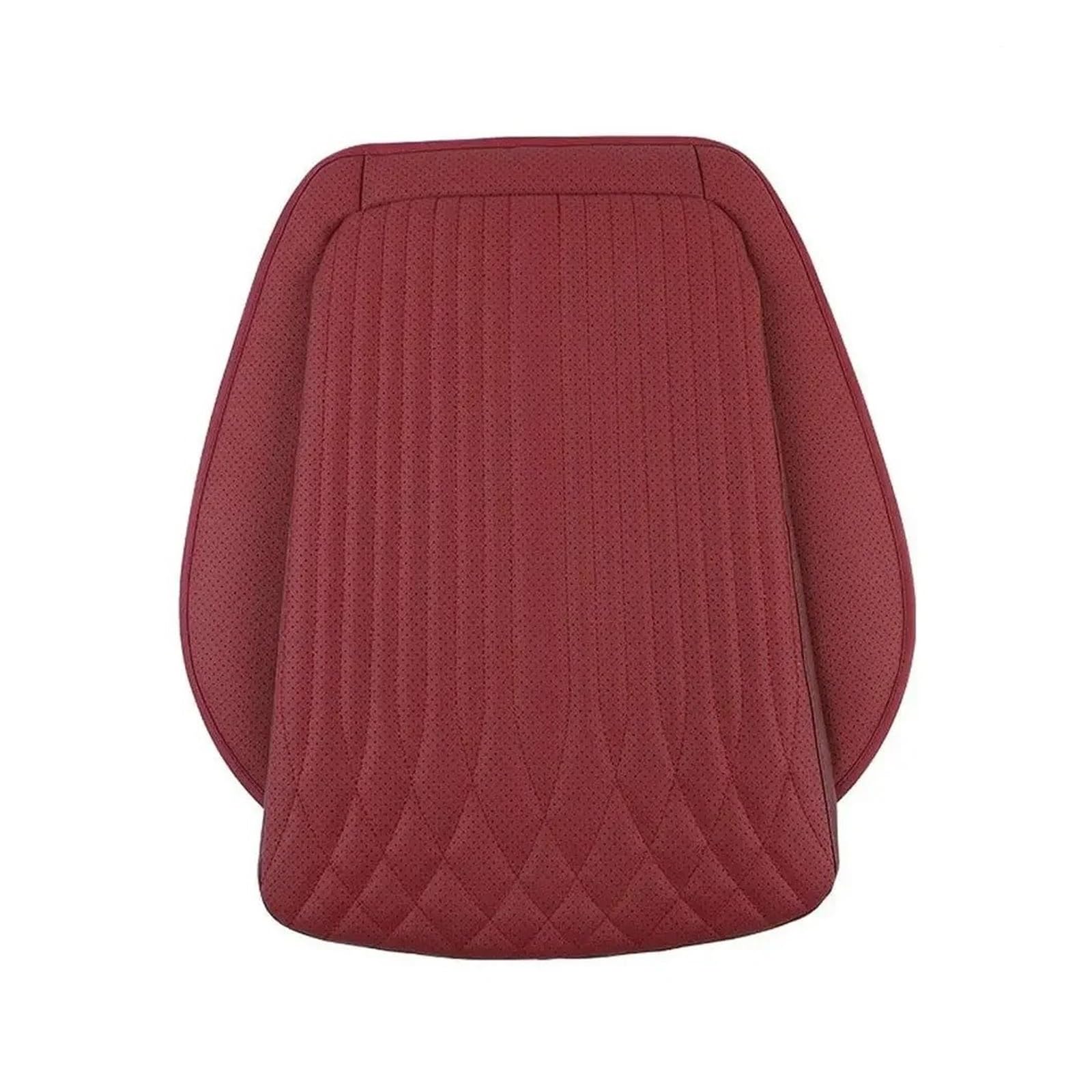 Cuscino per Seggiolino Auto Cuscino Supporto Antiscivolo Pelle Veicoli Commerciali Coprisedile Universale Spugna Ad Alto Rimbalzo 54 Cm Traspirante Set Coprisedili Macchina | Front row-Red