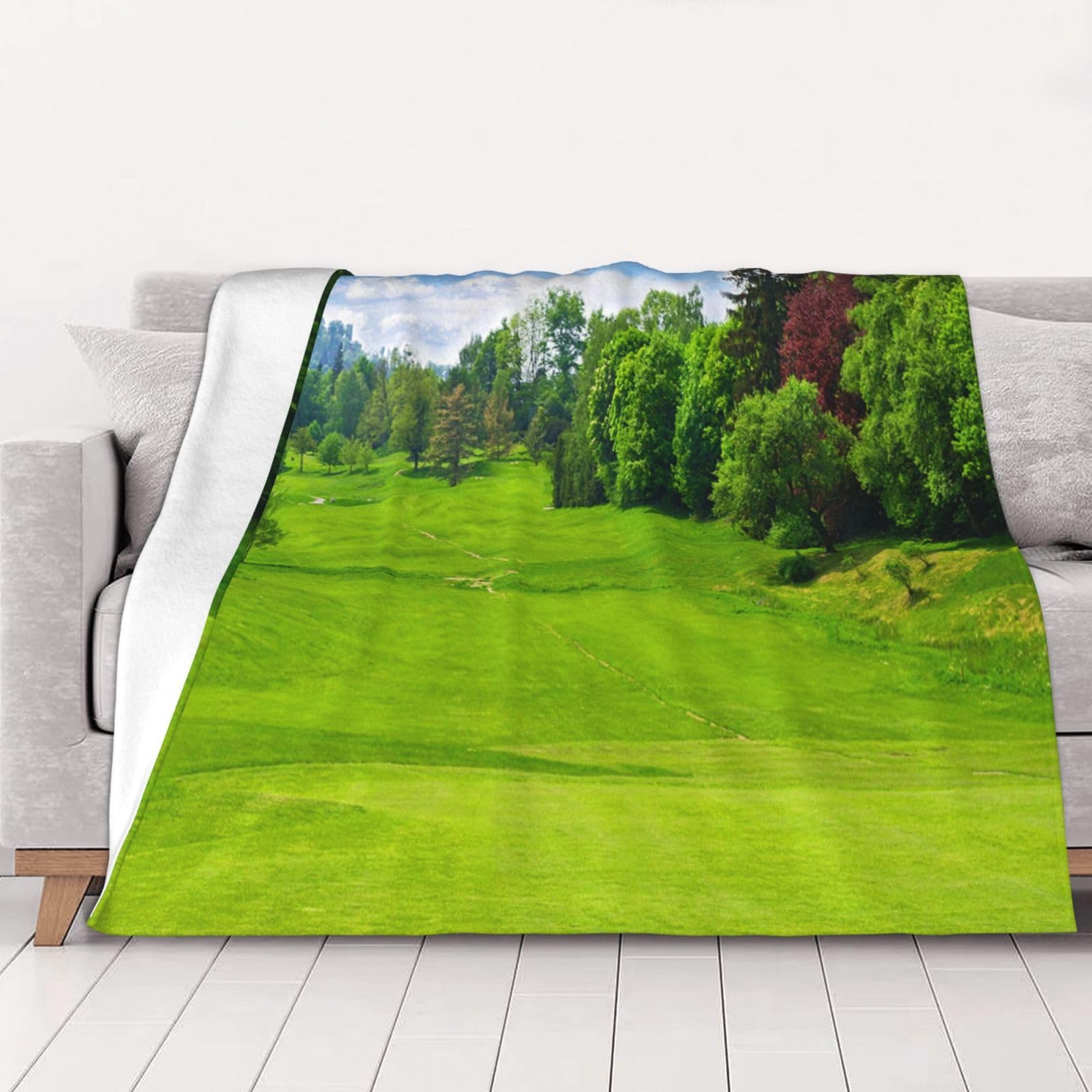 Couverture de golf Vancouver en flanelle douce, idée cadeau originale pour homme et femme