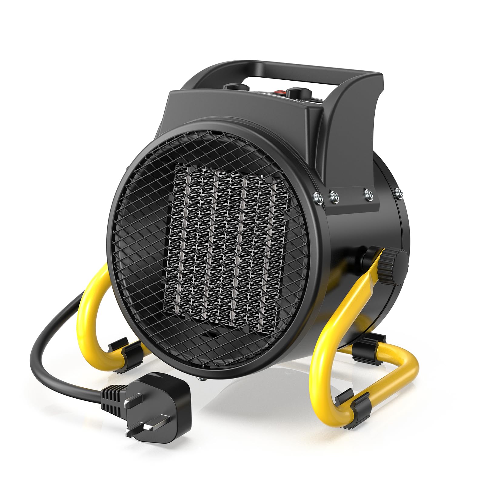 DAHTEC Electric Fan Heater 2000W - Adjustable Angle&Overheat Protection