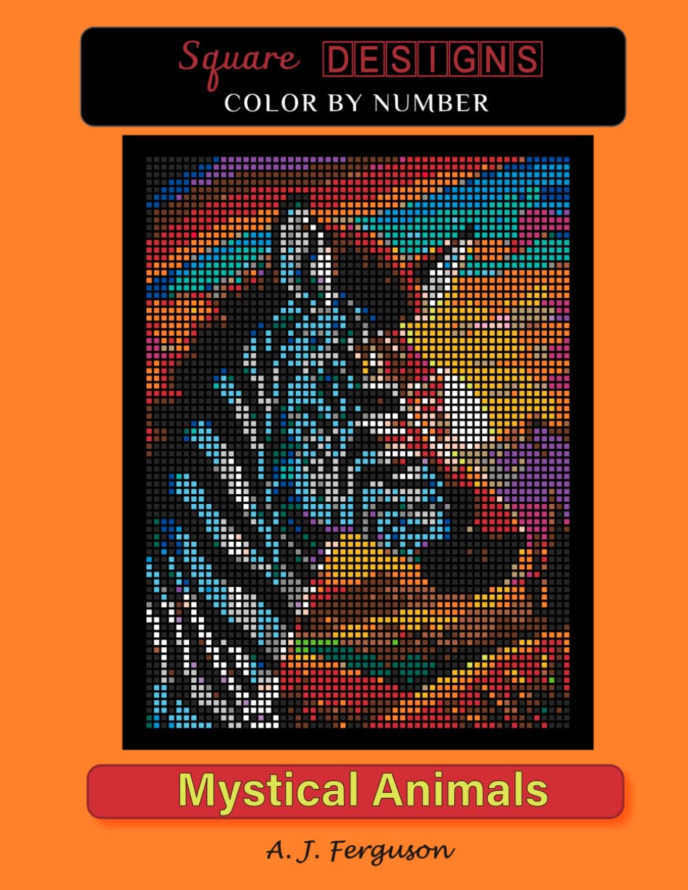 Mystical Animals Color by Number book - Premium paper