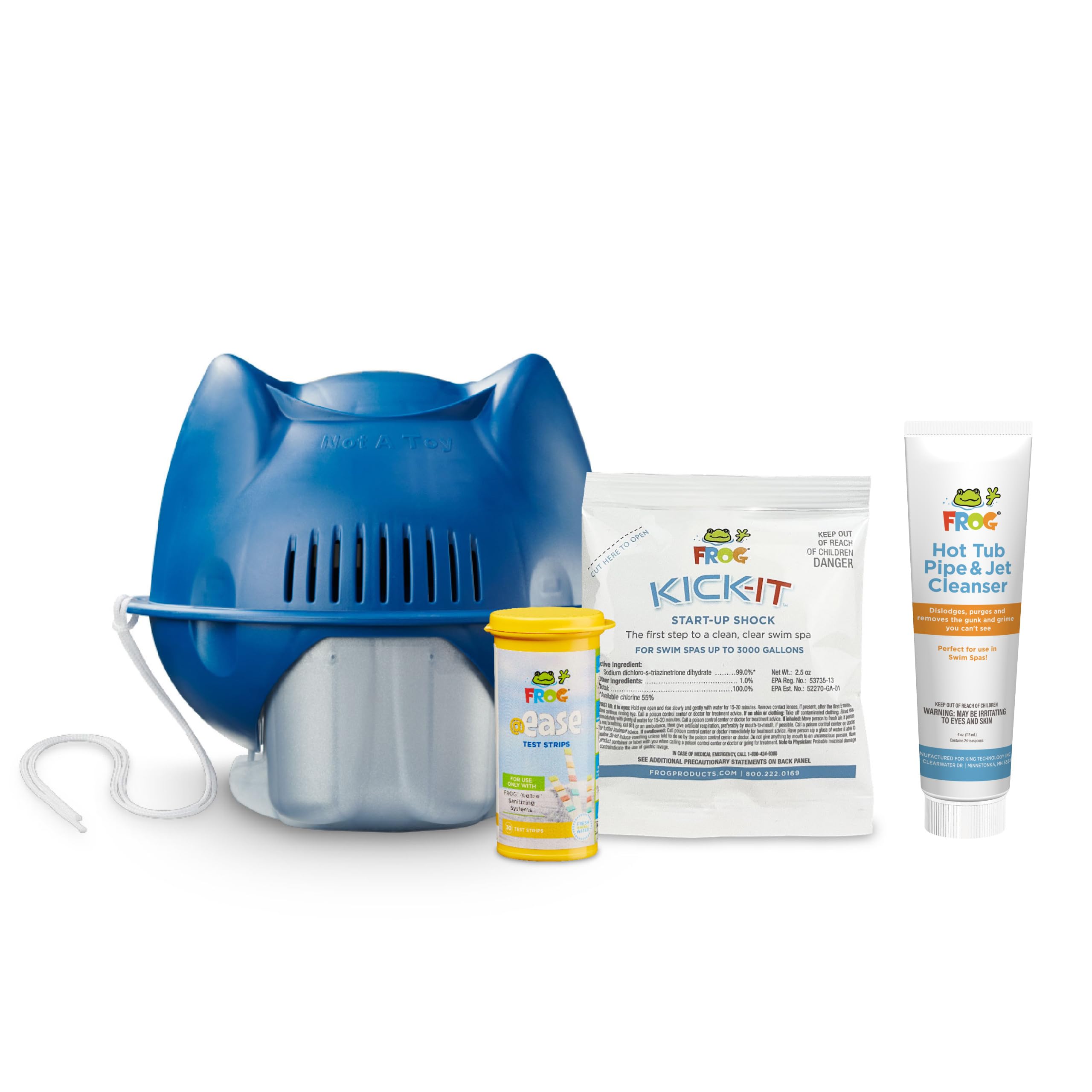 FROG @Ease Floating Sanitizing System for Swim Spas, Fresh Start Bundle