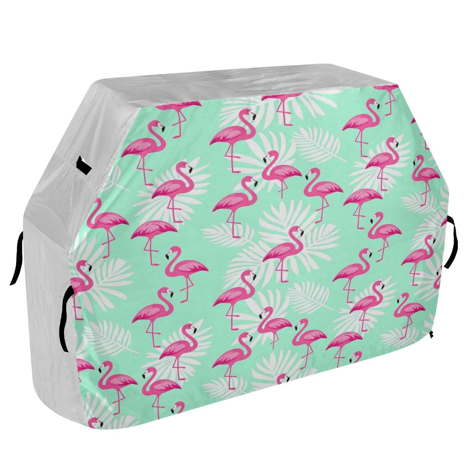 Funda para barbacoa de 65 pulgadas, resistente al agua, para exteriores, para barbacoa al aire libre, lindo flamenco rosa, amante tropical