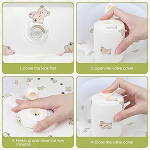 Momsnug Baby Beach ChairInflatable Baby Seat for Babies 3 Months and Up,Summer Bumbo Seat for Learning to Sit, Feeding, Camping