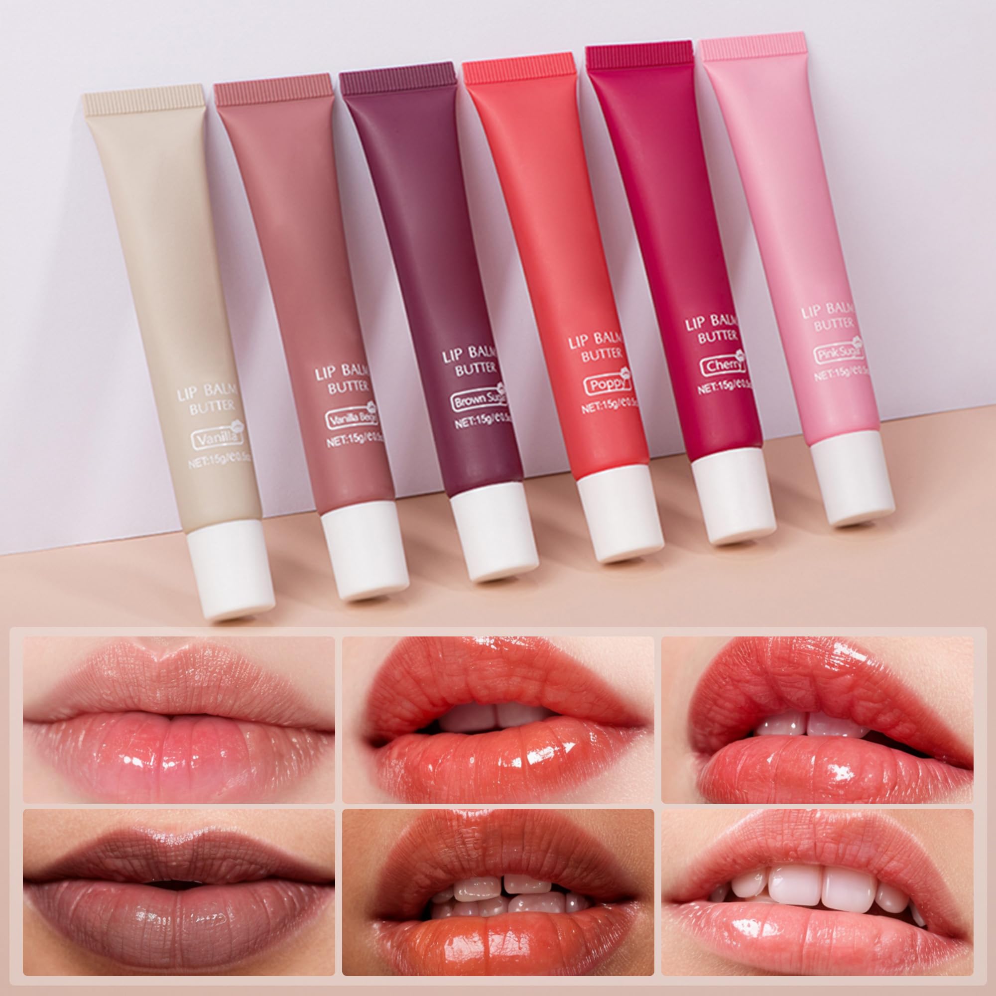 VRAIKO 2-in-1 Silky Lip Butter Balm & Lip Gloss, Hydration with Shea & Olive Oil Blend - Image 4