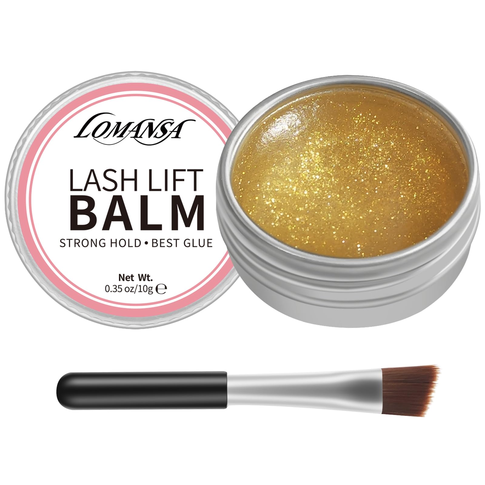 Lash Lift Balm Eyelash Lift Adhesive Strong Stick Lash Glue Balm Salon Lash Lift Kit (Migua Glitter)