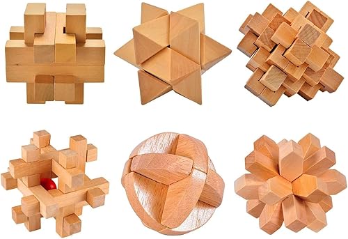 Miniatura 3 de 3D Rompecabezas bromista, cubeta de madera cerebro