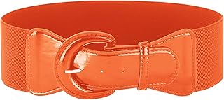 Women's Wide Stretchy Cinch Belt 3 Inch Vintage Chunky...