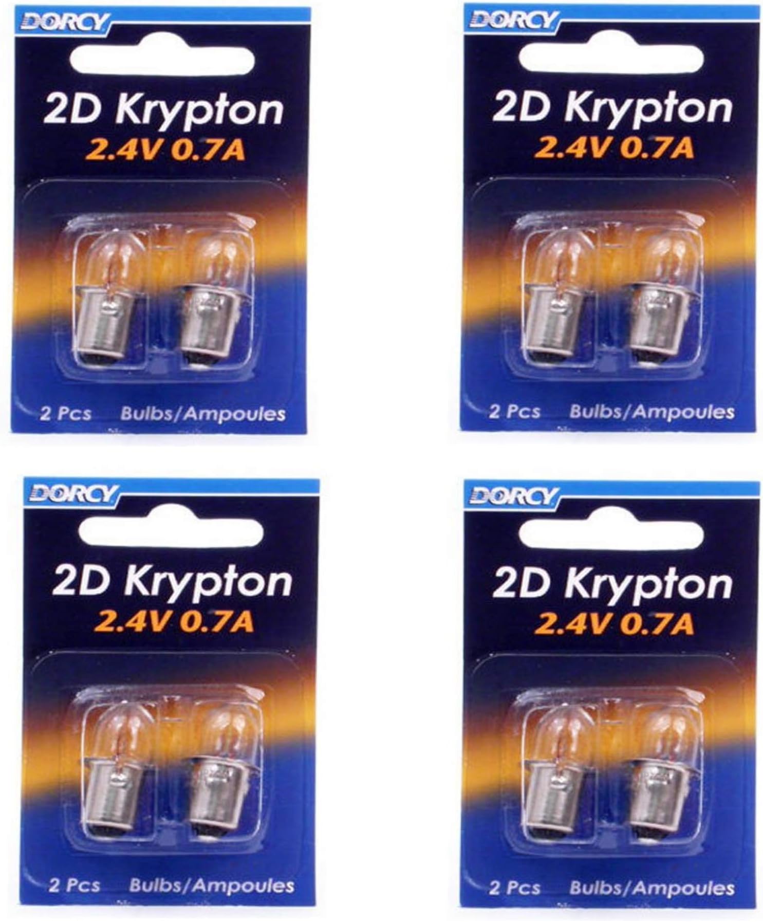 SQXBK Krypton Flashlight Bulb 10PCS B10 2.4V 0.5A Base Krypton