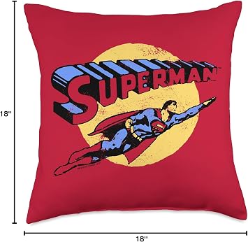 Superman Fly By Throw Pillow