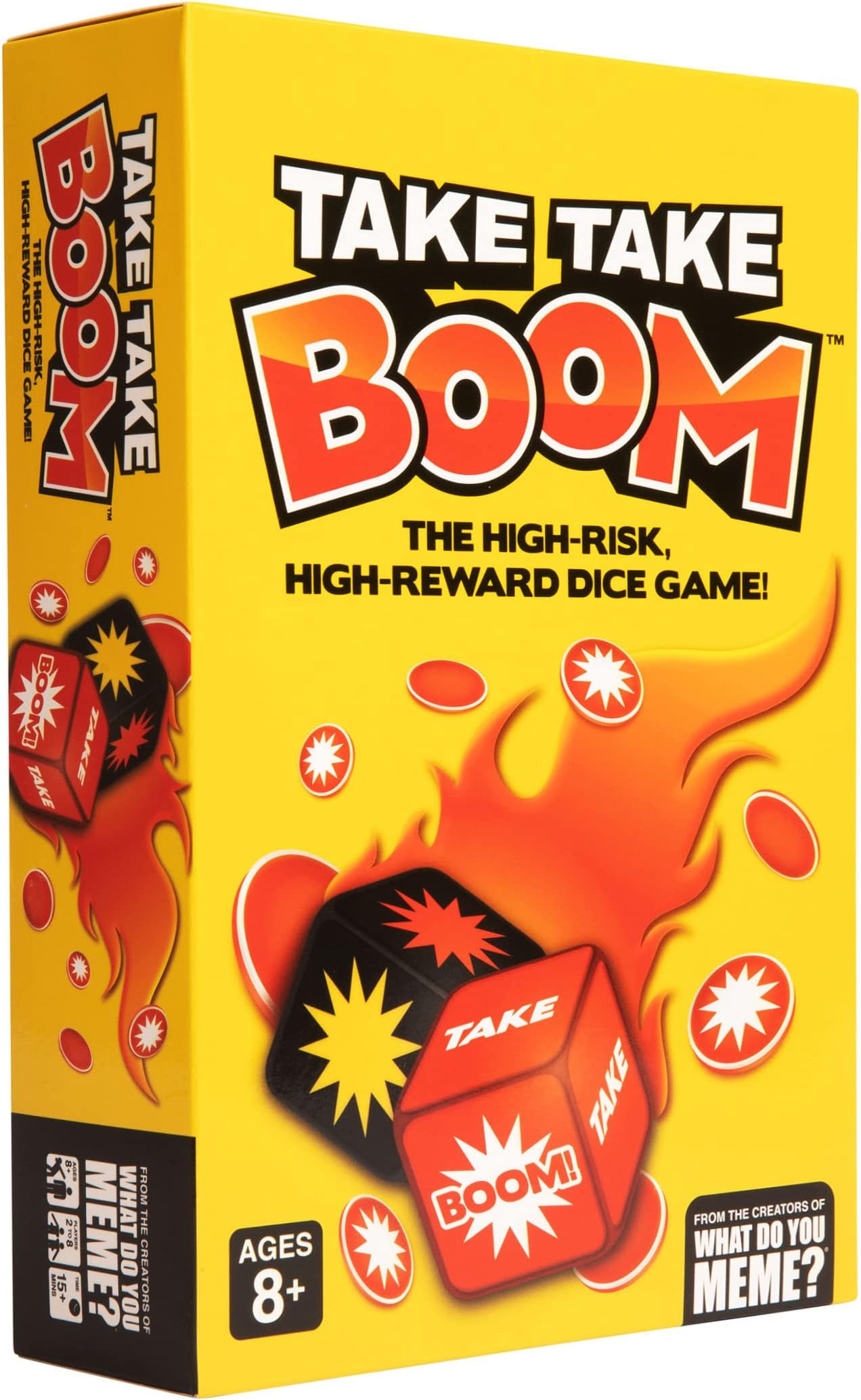 WHAT DO YOU MEME? Take Take Boom: The High-Risk, High-Reward Family Dice Game ®