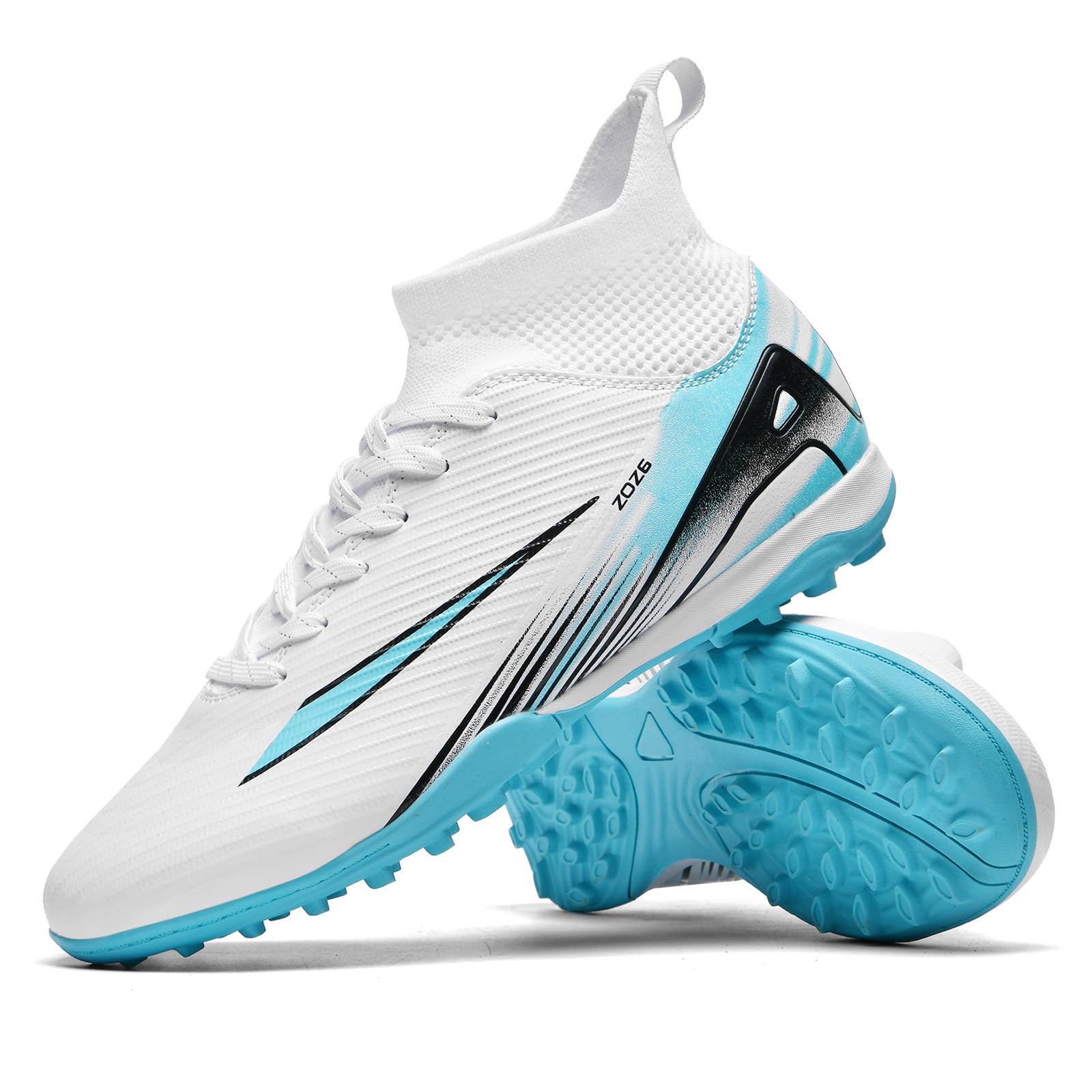 Soccer Cleats for Mens Womens Turf Soccer Shoes Indoor Unisex Football Boots AG FG TF Wide Training Sneaker Outdoor