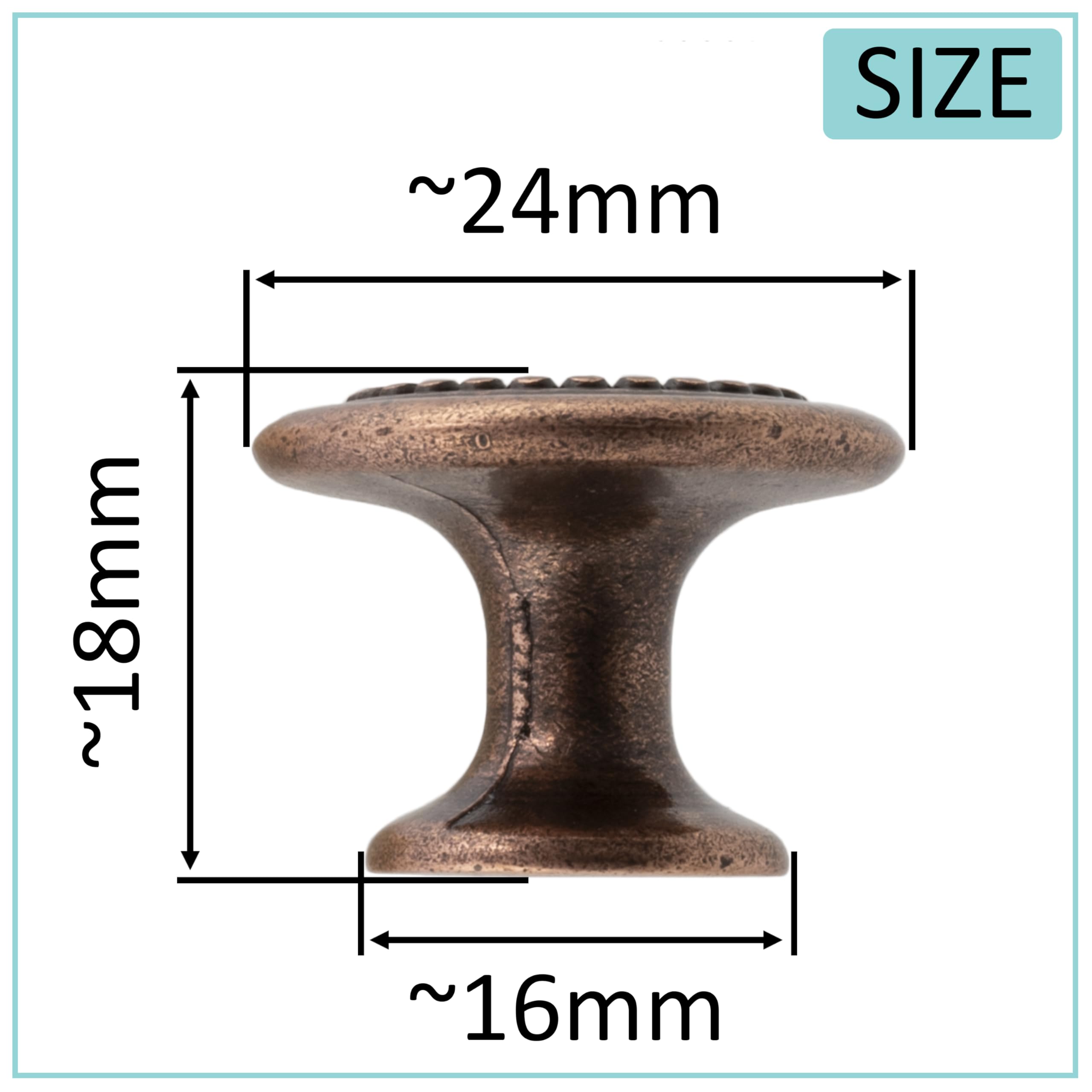 6 Un. Pomo TIRADOR Mueble Vintage Retro Metal Plata Vieja Rosas
