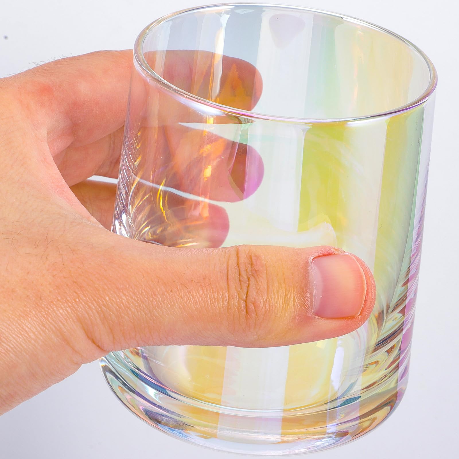 OUNONA Juego de Jarra de Agua y Vaso de Vidrio Transparente con Base de Madera, Resistente al Calor, Adecuado para Banquetes y Eventos Sociales