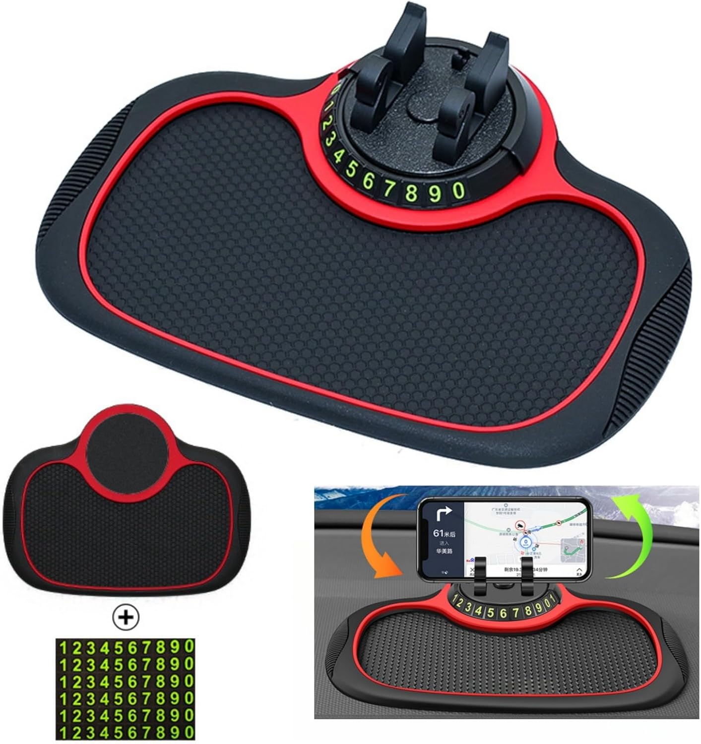 Multifunction Car Anti-Slip Mat, Vehicle-Mounted Anti-Slip