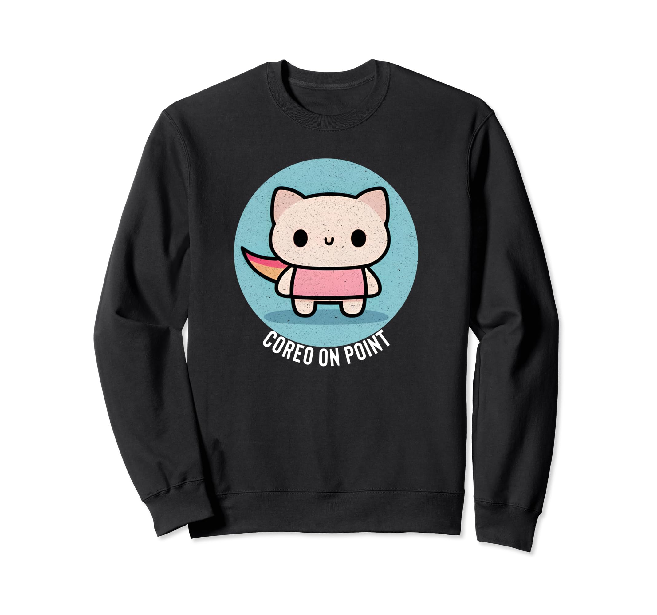 Funny Dancing Cat Coreo on Point Dance Design Sweatshirt