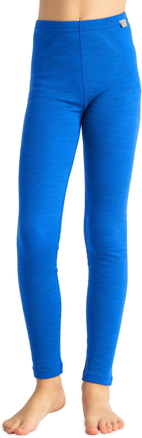 Merino Wool Base Layer Kids - Midweight Merino Wool Long Johns for Kids - Unisex Thermal Pants