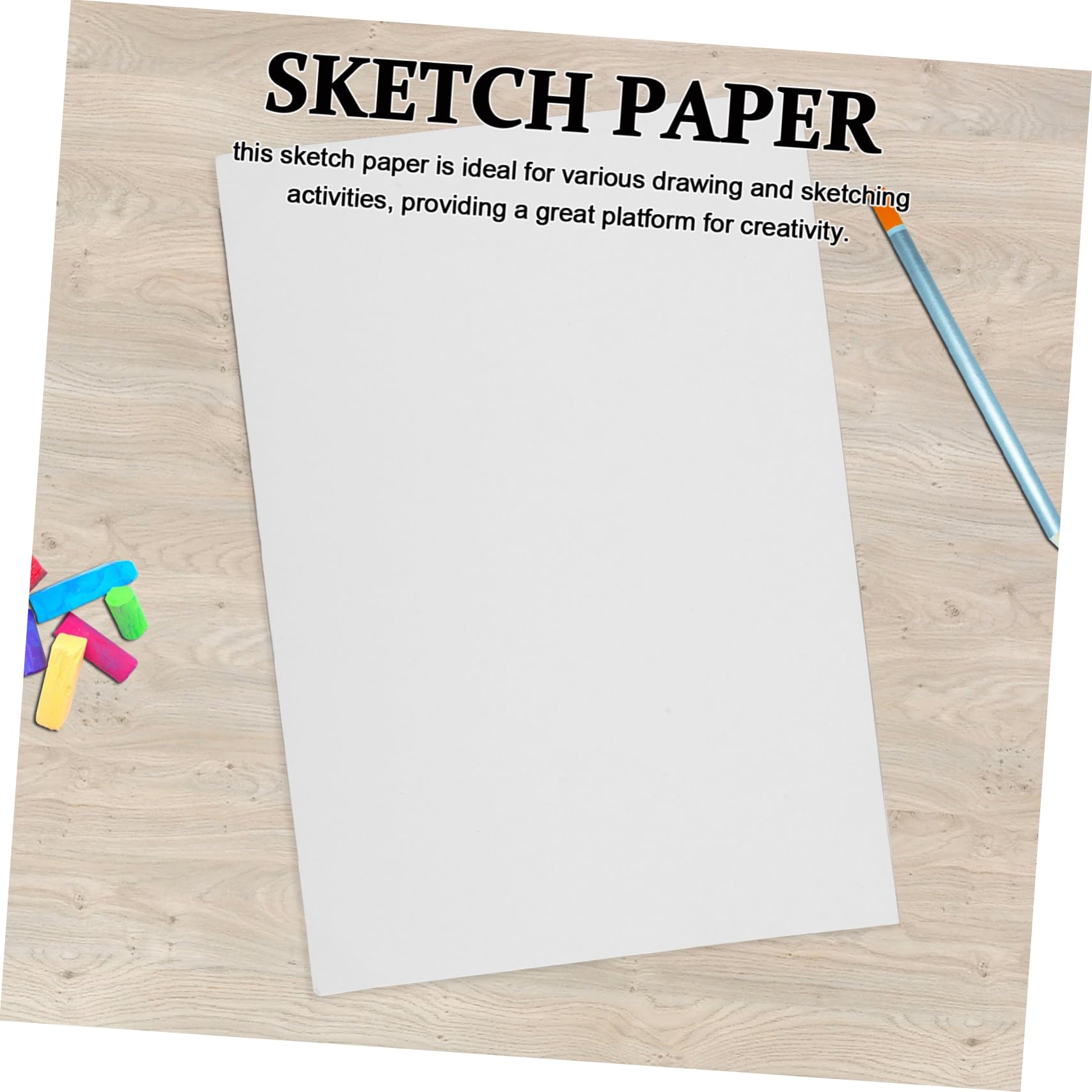 SEWACC 100blätter Skizzenpapier Für Junge Mädchen Und Studenten Blanko-zeichenpapier Malpapier Aus Dickem Papier Block Aus Einfachem Papier Geeignet Für Zeichnen Und Malen Praktisches