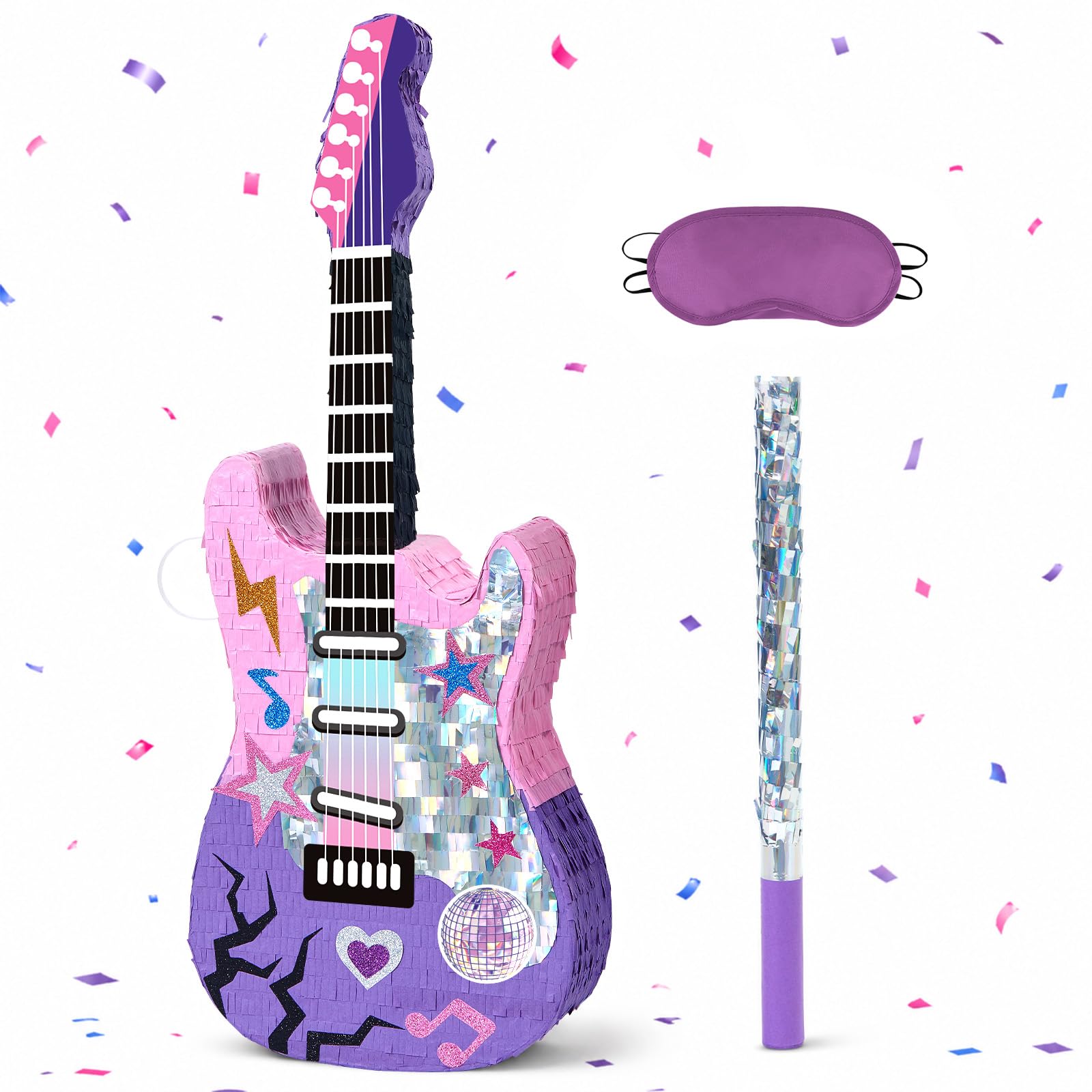 WERNNSAI Guitar Pinata for Kpop Birthday Decorations Party Supplies