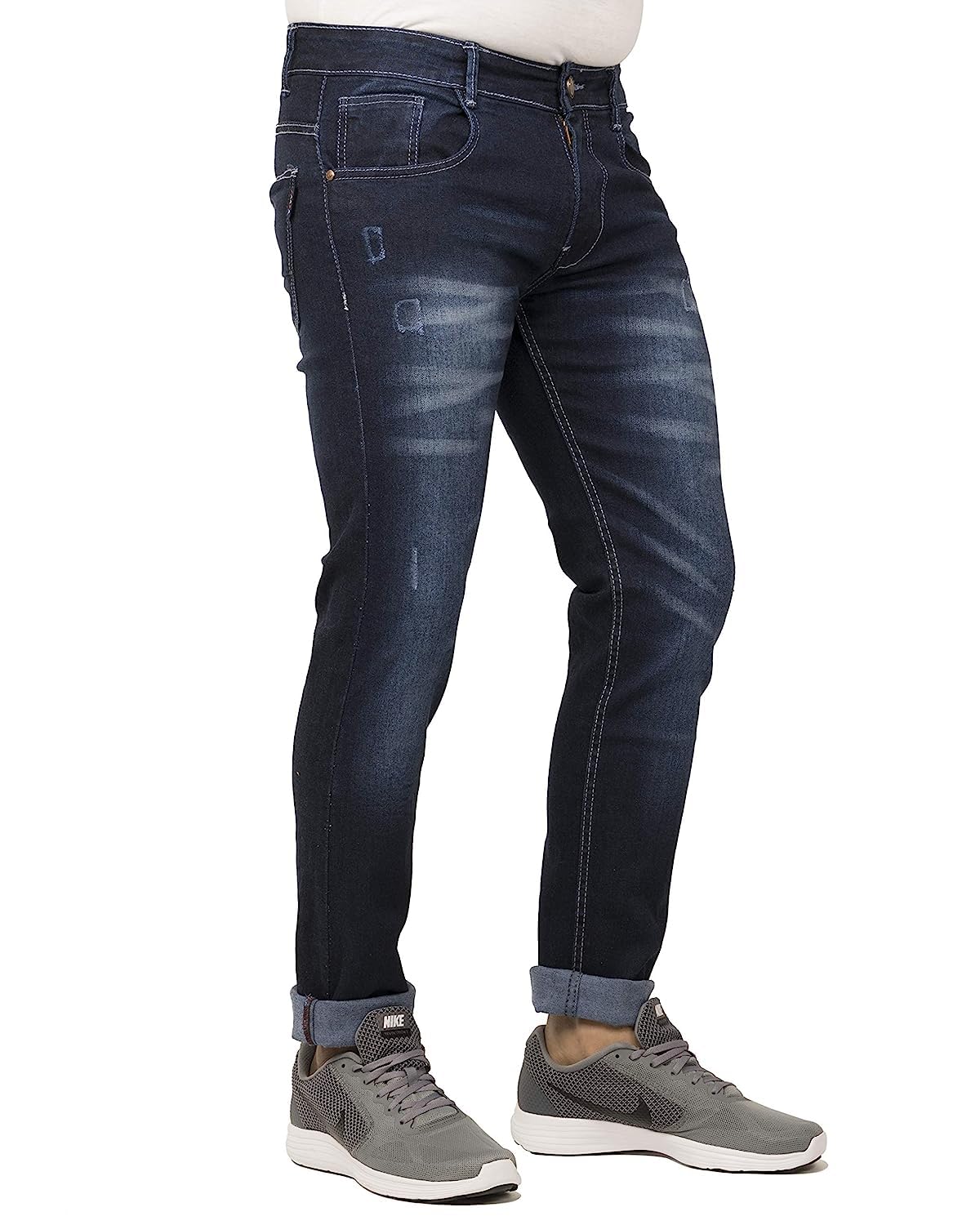 men's slim-fit denim jeans, light blue(tfd-92) (in, numeric, regular, standard, light blue) (in, numeric, regular, standard, light blue)