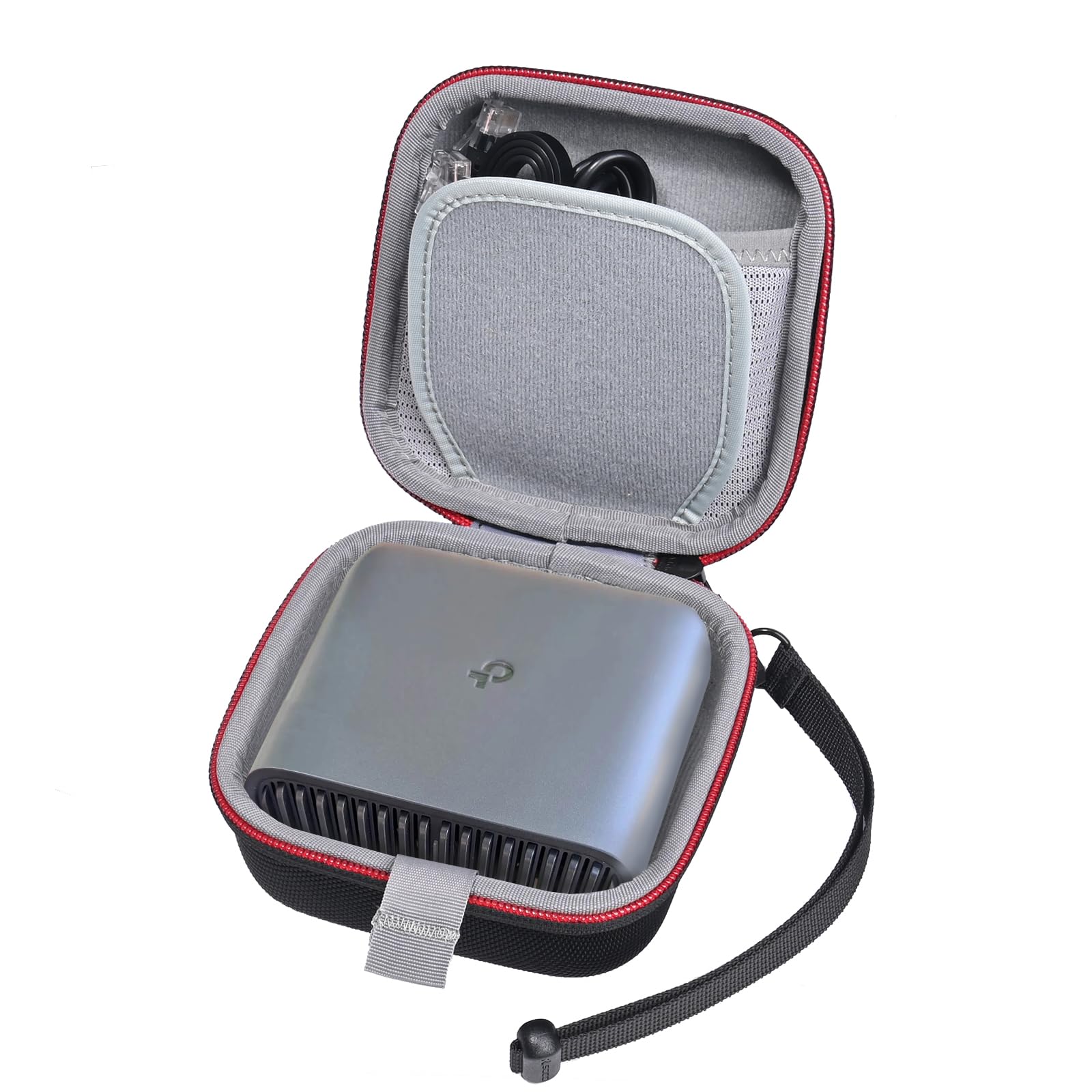 RLSOCO Carrying Case for TP-Link Ultra-Portable Wi-Fi 6 AX1500/Dual-Band Wi-Fi 6 AX3000 Travel Router,Storage Holder for TL-WR1502X/TL-WR3002X WiFi Hotspot for Traveling (Case Only)-picture-28