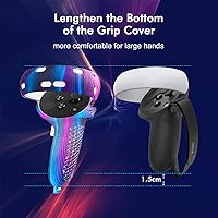 Vista 7 de Relohas Accessories for Oculus Quest 2, VR Accessory Set for Meta Quest 2, Include Controller Grip Leather Cover, VR Shell Cover, Face Cover, The