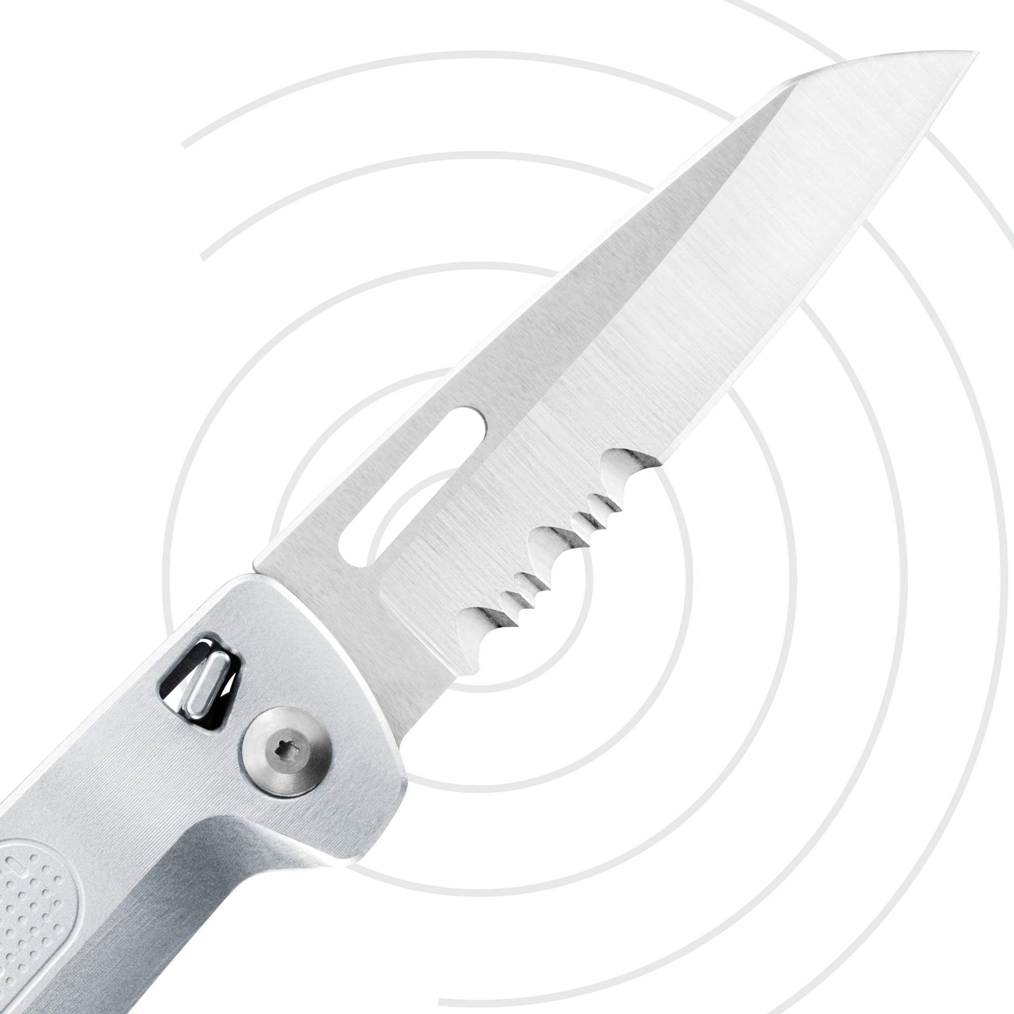 Leatherman Free K2x Outil Multifonction - 8-en-1 Outils avec Ouverture Magnétique, Poignée en Aluminium & Clip de Poche - Argent