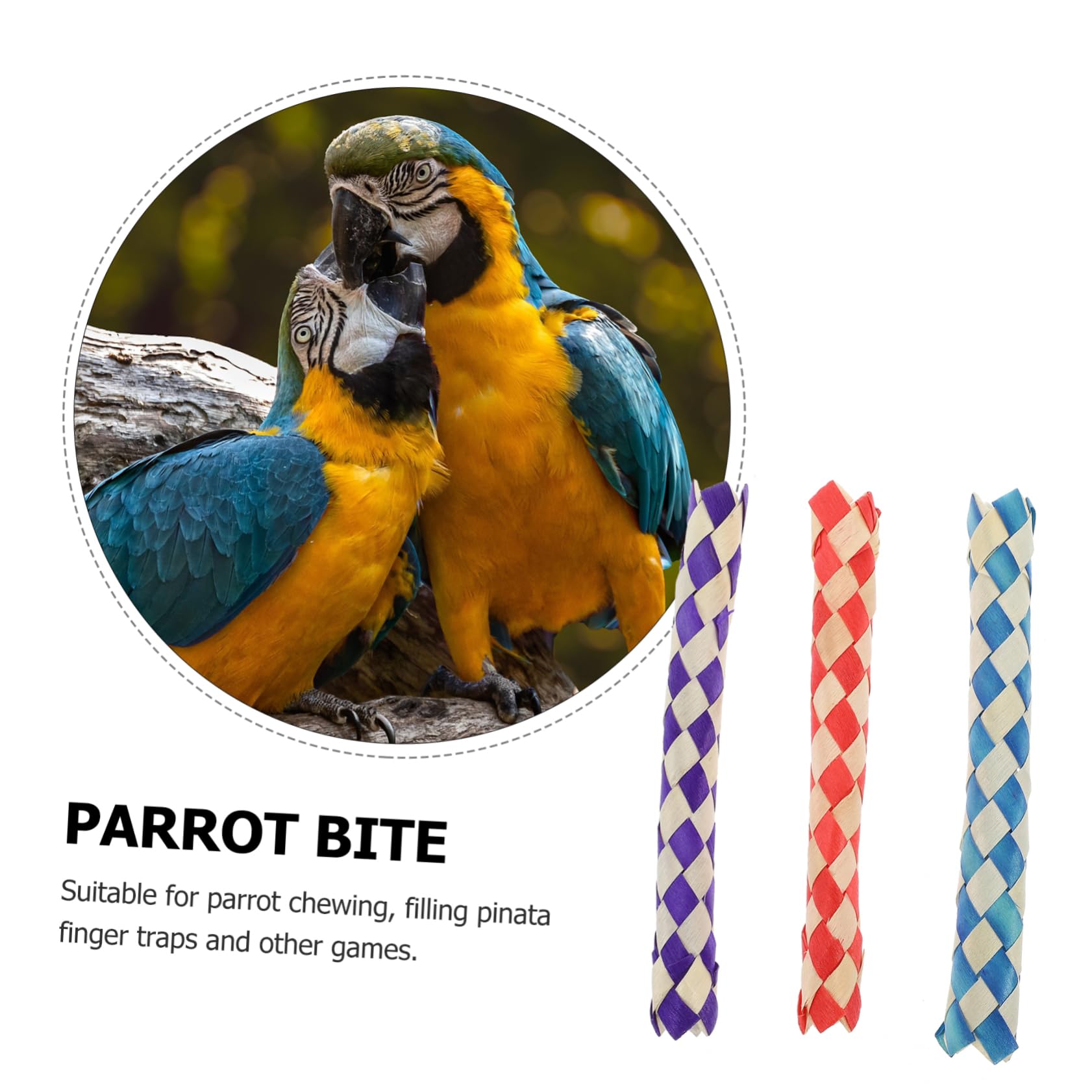 BESPORTBLE Jouets à Mâcher pour Oiseaux Piège à Doigts Lot de Jouets pour Perroquets sans Bavures pour Cage à Oiseaux Fournitures de Fête Danniversaire Couleur Aléatoire