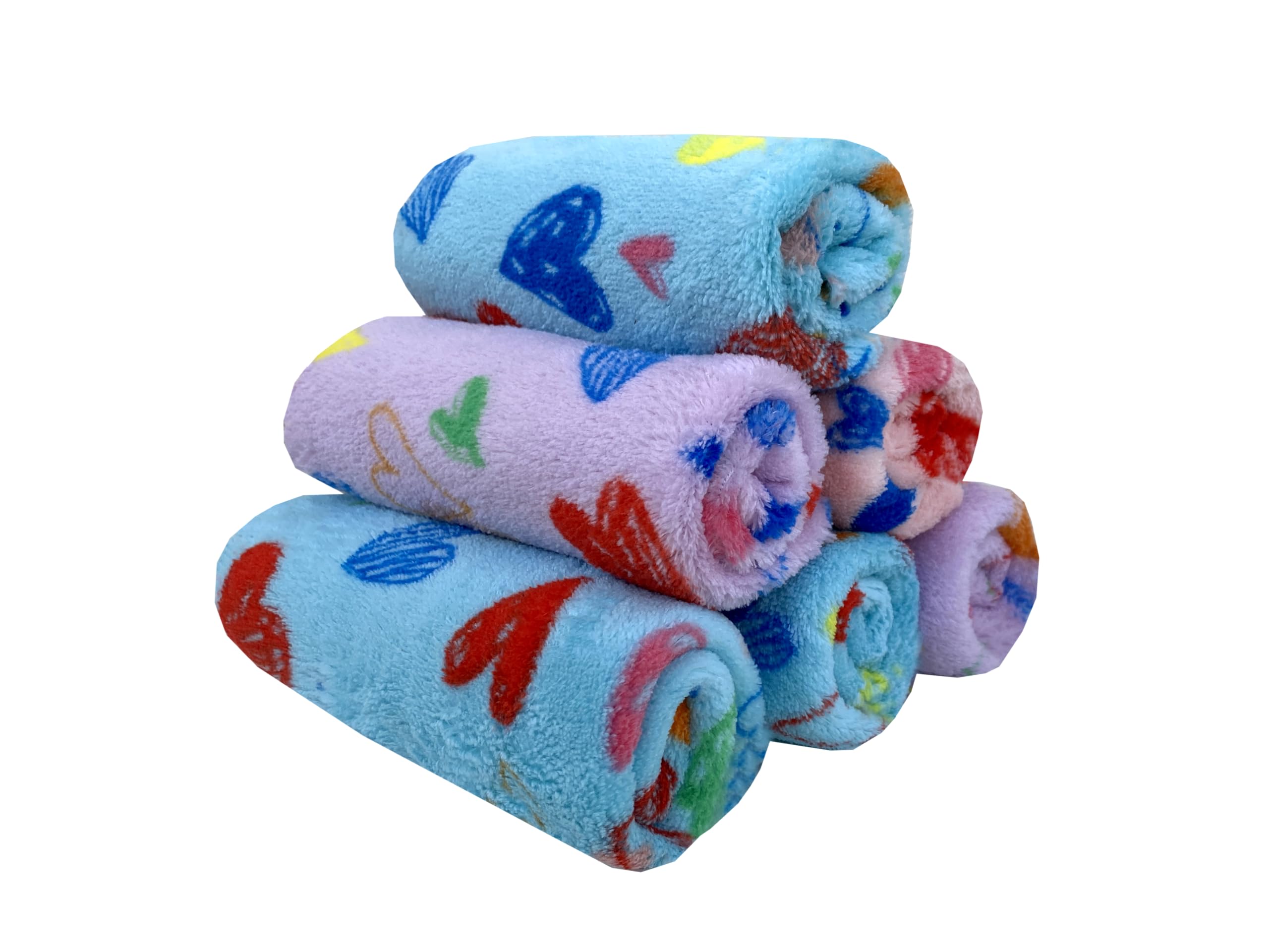Ally Vinny Microfiber Small Size Women's Handkerchief/Face Towel/Rumal - 400 GSM/Extra Soft and Super Absorbent Face Towels for Girl's, Kids,Newborn Babies - Set of 3 pcs (11 * 11 Inches) Multicolor-image-49
