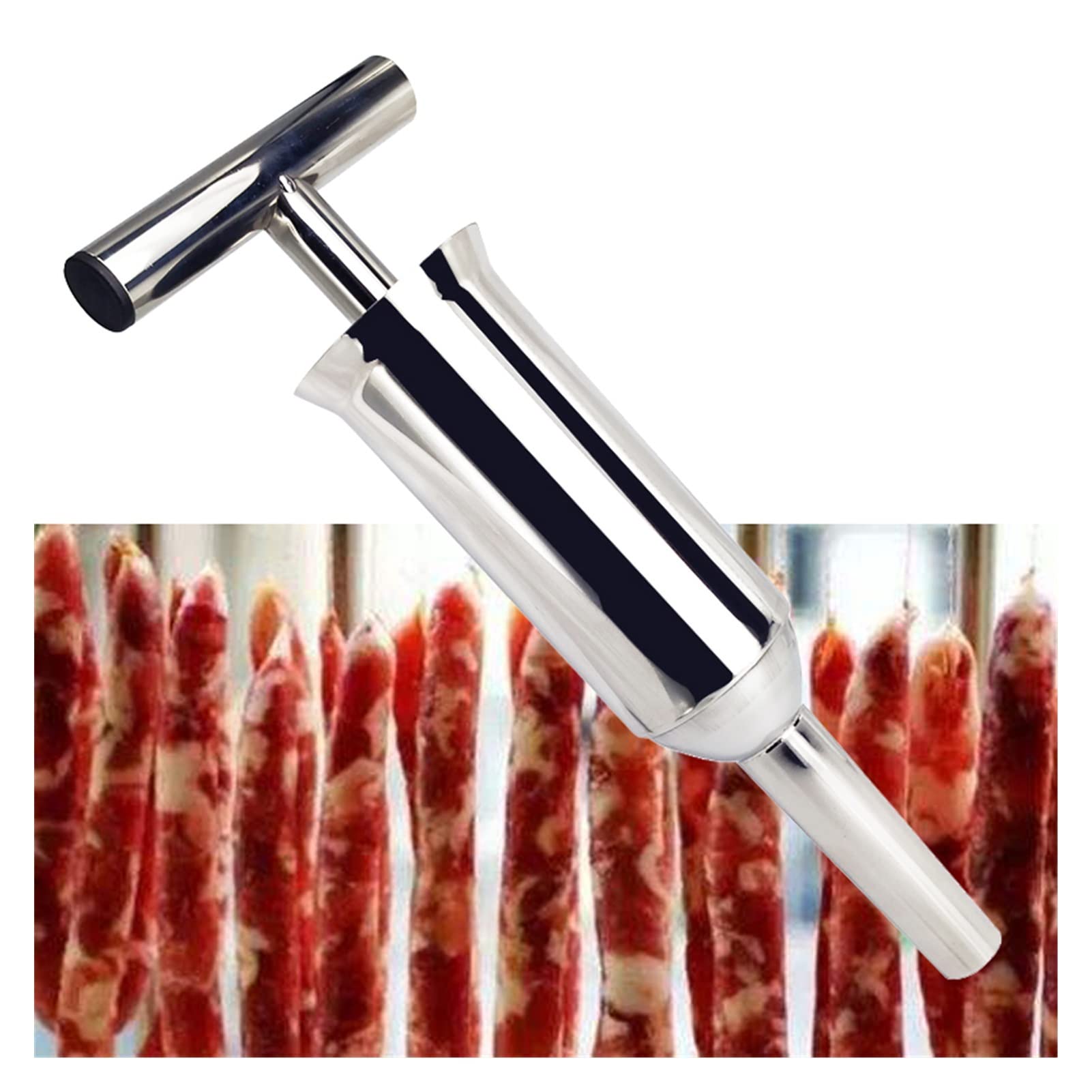 Ripieno di Salsicce Fabbro Fatto in casa Salsiccia in Acciaio Inox Salsiccia Salsiccia Che riempie ugello Manuale Salsiccia siringa Sausage riempitivo