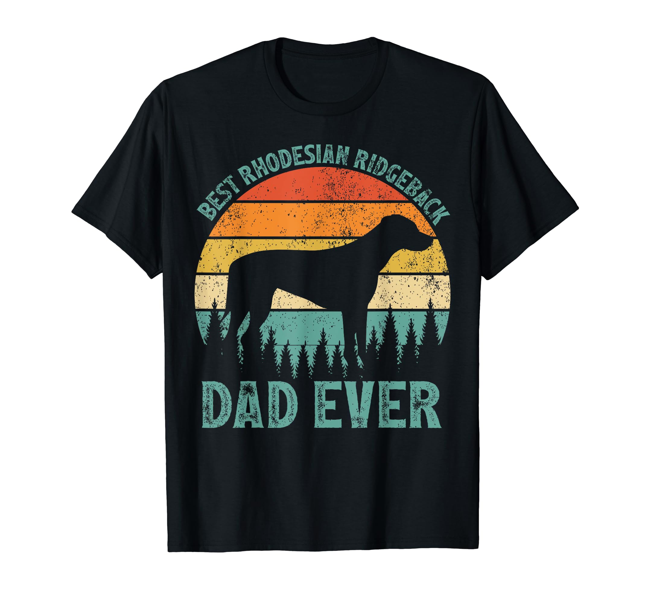 Funny Vintage Best Rhodesian Ridgeback Dad Ever Fathers Day T