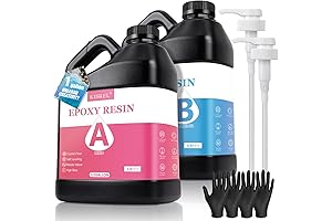 Crystal Clear Epoxy Resin Kit: 1 Gallon of Premium Resin Art Supplies