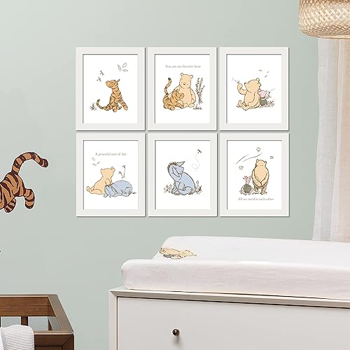 Miniatura 5 de Lambs & Ivy Disney Baby Classic Pooh - Arte de pared sin marco para guardería/niño