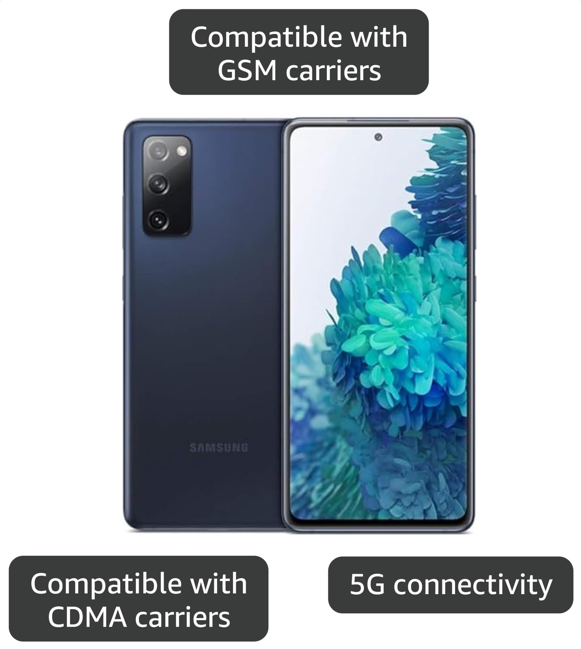 Amazon.com: Samsung Galaxy S20 FE 5G, 128GB, Cloud Navy - Unlocked