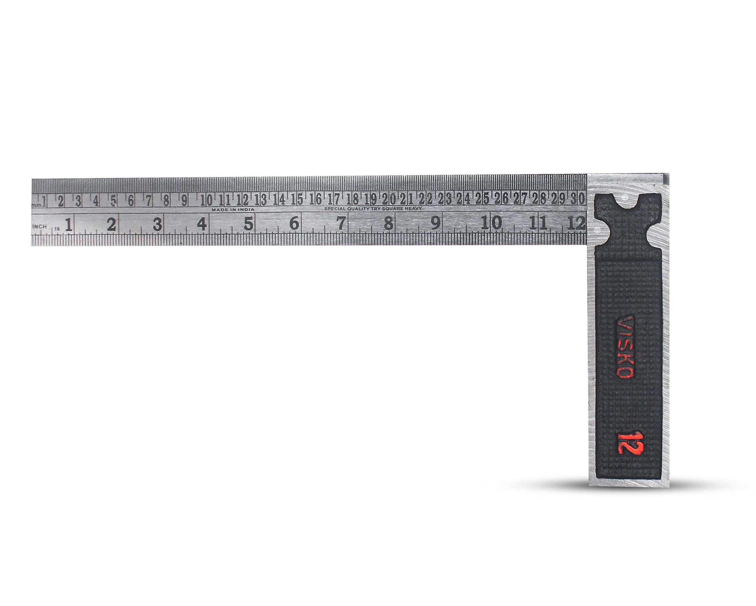 VISKO 234 12" Tri Square | Multifunctional Combination Angle Ruler | Stainless Steel Adjustable | Combination Square | Right Angle Ruler | Silver Color | 12 Inch | (B016OMEW4M) Amazon Price History, Amazon Price Tracker