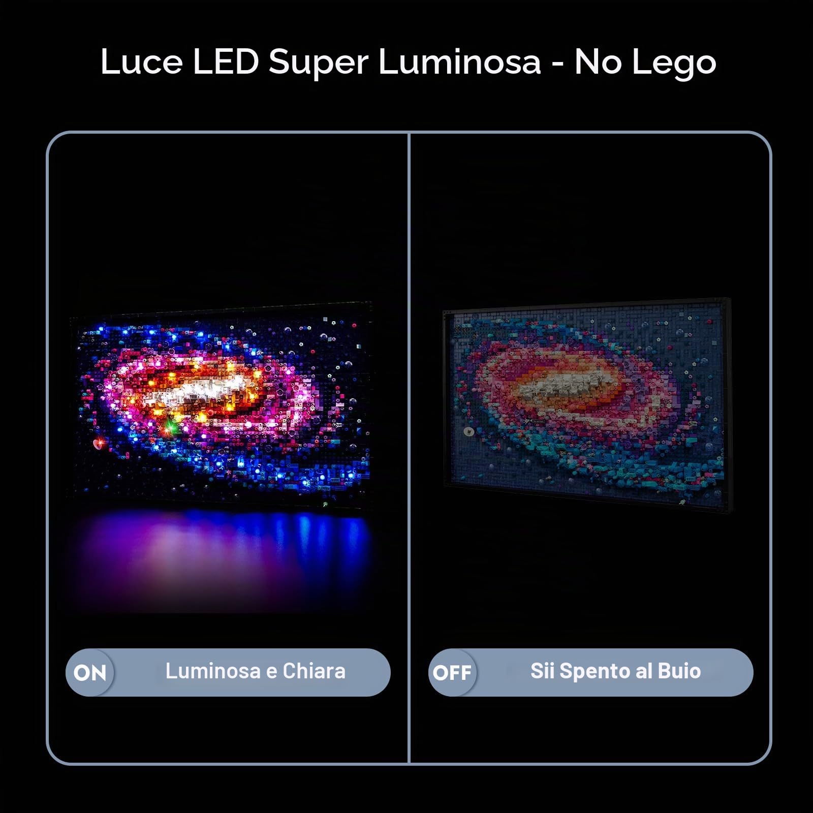 BrickBling - Set di luci a LED per Lego 31212 La Via Lattea (No Lego), set di luci decorative per Lego La Via Lattea giocattoli creativi, versione standard
