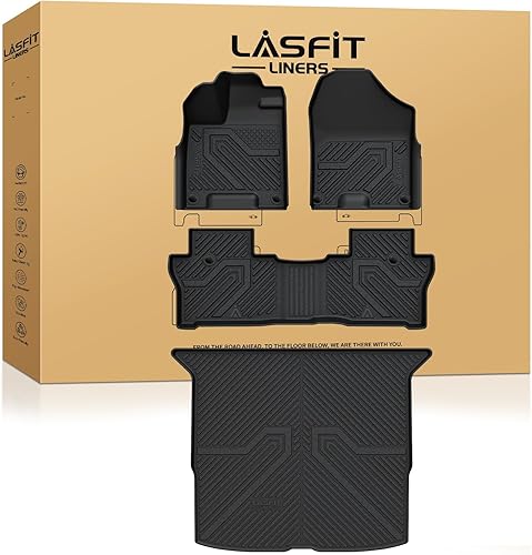 Miniatura 25 de LASFIT - Tapete de elastómero termoplástico de carga para vehículo a gasolina e híbrido, tapete de maletero de automóvil para todo tipo de clima