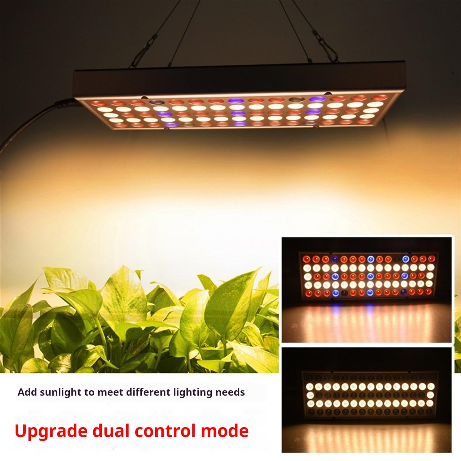 Lampa roślinna, 25W/45W LED Plant Grow Light, można stosować szeregowo. Pełne spektrum wewnętrznych diod do uprawy roślin(45W)