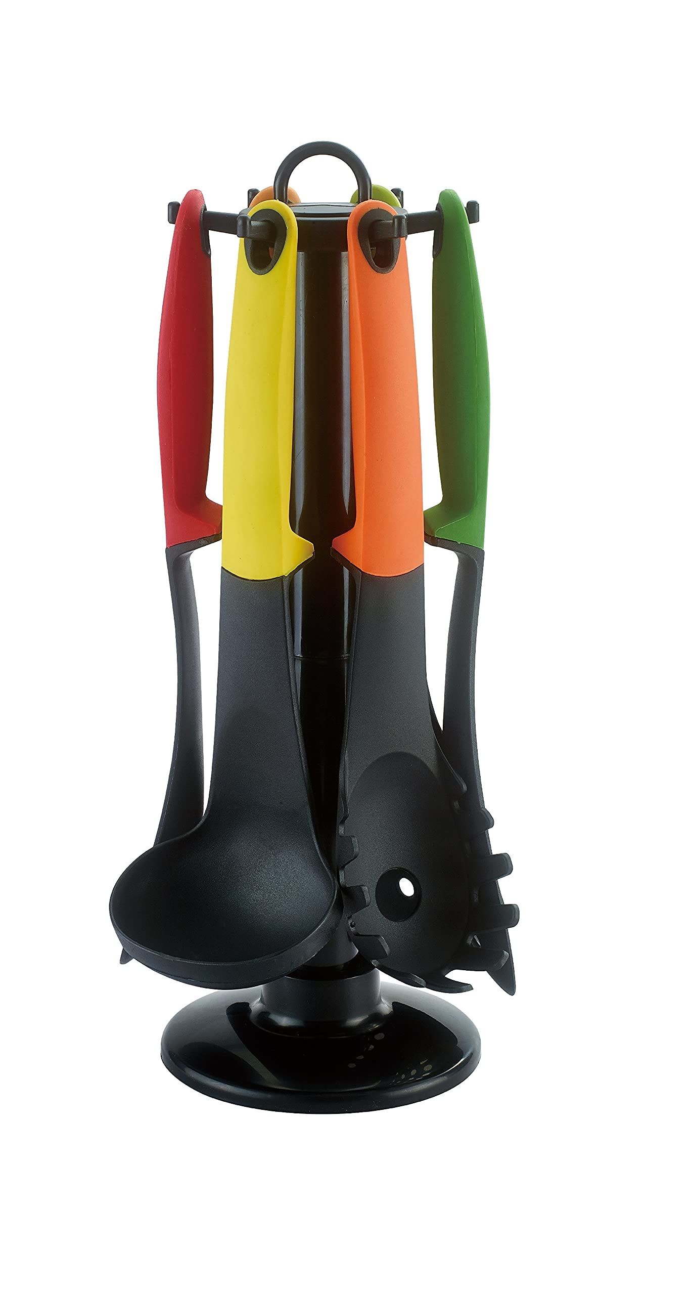 Kitchen Utensil 7-Piece Spaghetti Server, Ladle, Spatula, Serving Spoon, Cooking Cutlery Rotatable Catering Motif 1